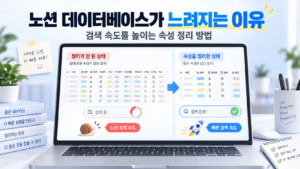 노션 데이터베이스가 느려지는 이유|검색 속도를 높이는 속성 정리 방법 3 노션썸네일